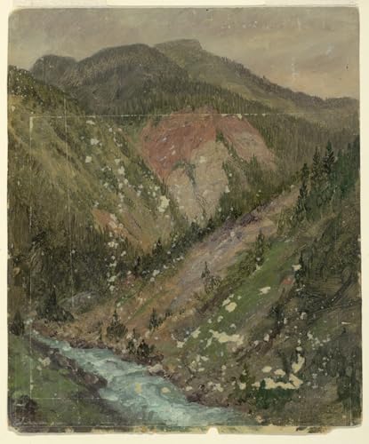 Lienzo de paisaje alpino Frederic Edwin Church de 60x90cm para llenar de paz tu dormitorio