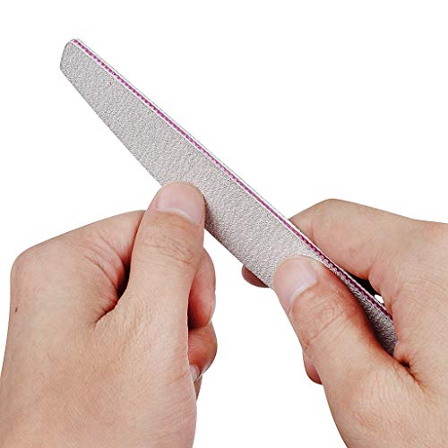OWUDE 12er Pack Professionelles Nagelfeilenset Doppelseitig 100/180 Grit Emery Board Maniküre-Werkzeuge Für die… – Bild 8
