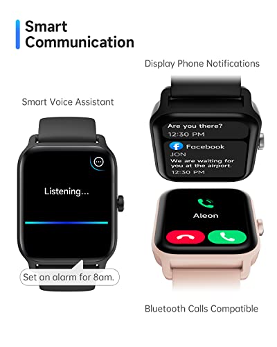 Toobur Smart Watch Alexa Built-In, 1.8" Ip68 Waterproof Fitness Tracker With Heart Rate/Blood Oxygen/Sleep Tracker/100+ Sport Modes/Answer & Make Calls, Fitness Watch For Men Women Compatible Android #TOP1