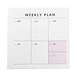 cute notebooks for school diy 100% nuevo y de alta calidad Pinzhi Cute Journal Diary Notebook Planner Agenda Memo Weekly Monthly Work Notepad Plan(Color3)