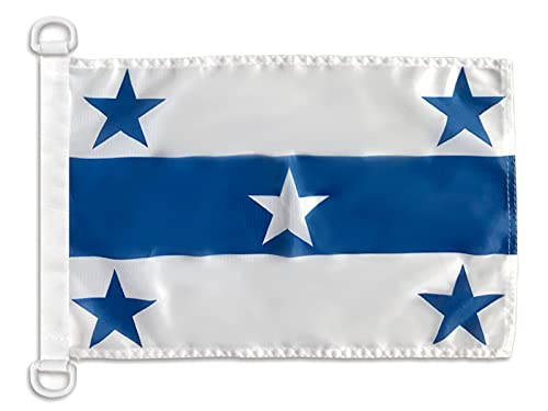 AZ FLAG - Gambier islands Nautical Flag - 18'' x 12'' - For Outdoor and Boat - French Polynesia Banner Knitted Polyester with Two Plastic Rings - Vivid Colors - 12x18 in - 45x30 Cm — image 1