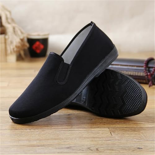 Men's Beijing Cloth Shoes Slip-On Casual Breathable Rubber Outsole Round Toe Cotton Lined2