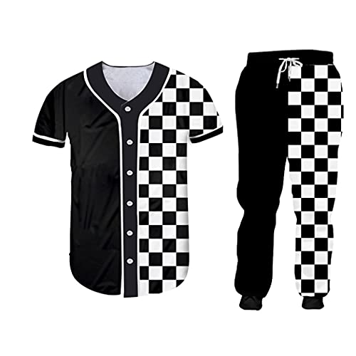 Sweat à capuche 3D noir et blanc veste zippée mi-saison homme grande taille XXXXL