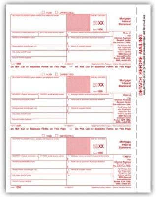 Laser 1098 Mortgage Interest, Federal Copy A