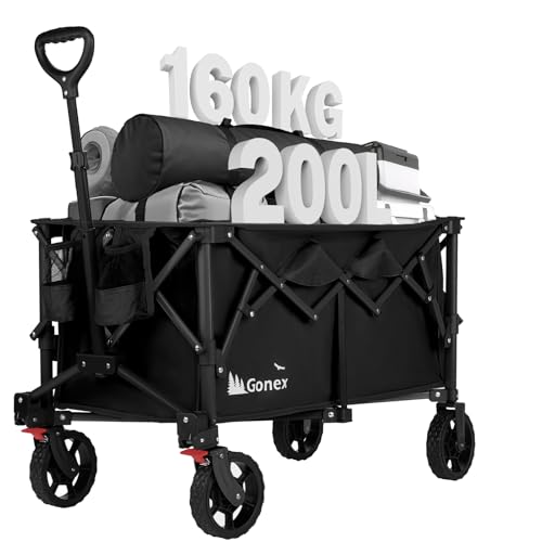 Gonex ポータブルカート 大容量200L 高耐荷重160kg