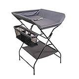 ★ Faltbarer Wickeltisch - Einfach zusammenklappen, wenn Sie alle Aufgaben erledigt haben.Mit seinem platzsparenden Design können Sie es hinter einer Tür aufbewahren.Es wird den Eltern das Leben etwas erleichtern.