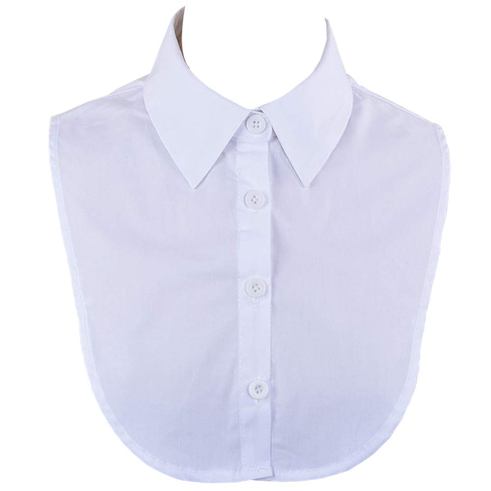 YAKEF Lady Half-Shirt Blouse Detachable Lace Chiffon Fake Collars Dicky Collar Faux Collar