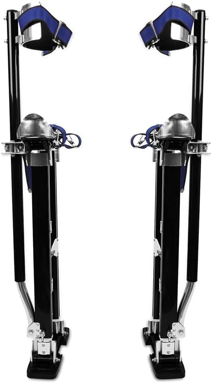 Drywall Stilts 24"-40"Height Adjustable,Aluminum Tool Stilts Suitable for Painting Walls, Pruning Branches, Cleaning,Performing Arts Activities.(Black)
