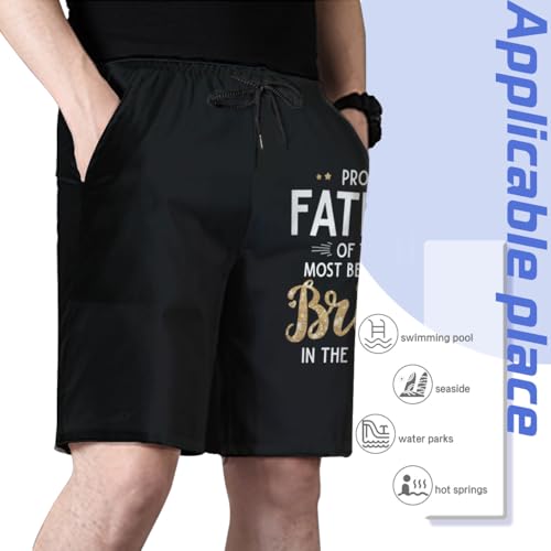 Proud Father of The Most Beautiful Bride in The World Mens Swim Trunks Boys Quick Dry Board Shorts with Mesh Lining4