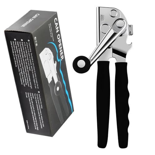 Comparison: Best Can Opener For 10 Cans 11 Commercial Can Opener DENENTT Professional Manual Can Opener Heavy Duty - Ergonomic Extended Handles & Smooth Edge Design, Effortless Handheld Tool for Large Cans, Kitchens, Seniors