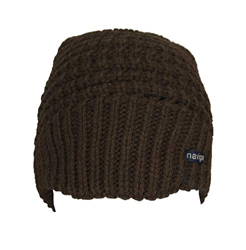 Bonnet Navigare NACA036 Made in Italy : l'élégance italienne en pure laine couleur marron moro