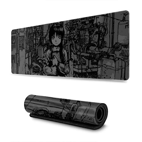 Extra Large Mouse Pad - Serial Experiments Lain Gaming Or Desk Mousepad - 31.5"" X 11.8""x0.12''(3mm Thick)- XL Keyboard Desk Mouse Mat for Computer/Laptop