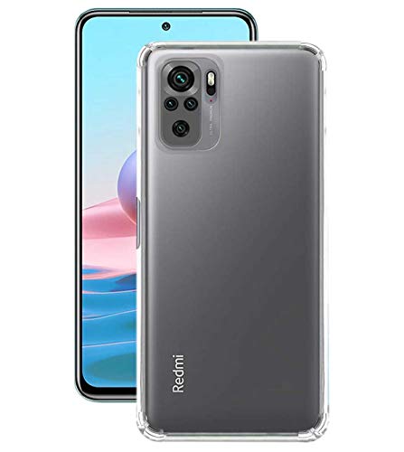 Image of Soft Flexible Silicone Back Cover (Xiaomi Redmi Note 10, Transparent Case)