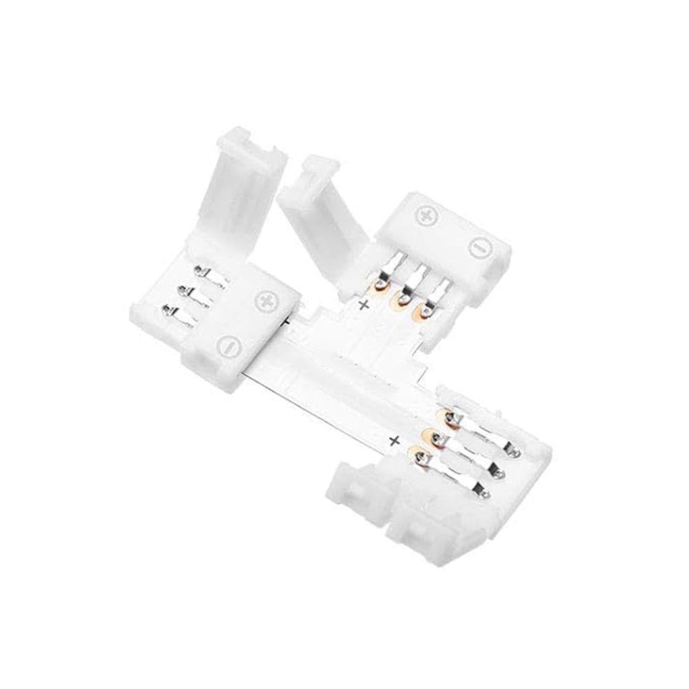 10PCS 3-Pin 8mm LED Strip Lights Connectors,Unwired Solderless Extendable Terminal Connectors