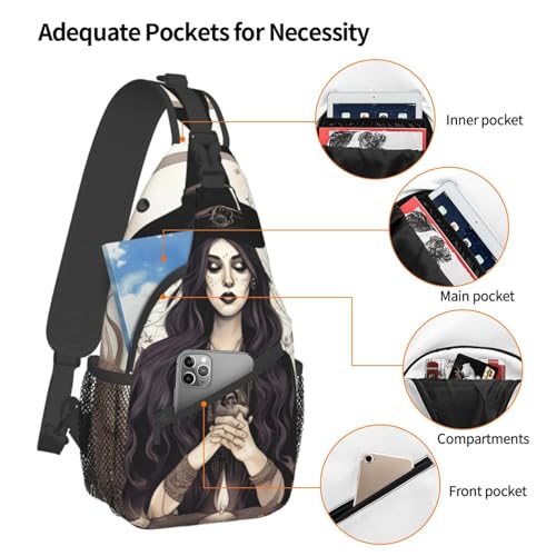 Mochila tipo canguro con diseño Bohemio para senderismo y viaje miniatura 4