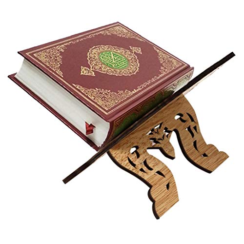 Prayer Book Stand Kuran Holder Quran plat houten Natural voor Eid Mubarak Decoratie Partij Supplies Islamitische - Image 8