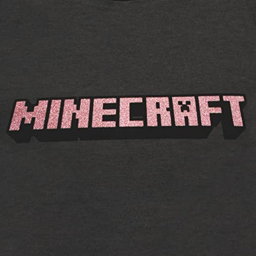 Minecraft Girls Long Sleeve Top Black2