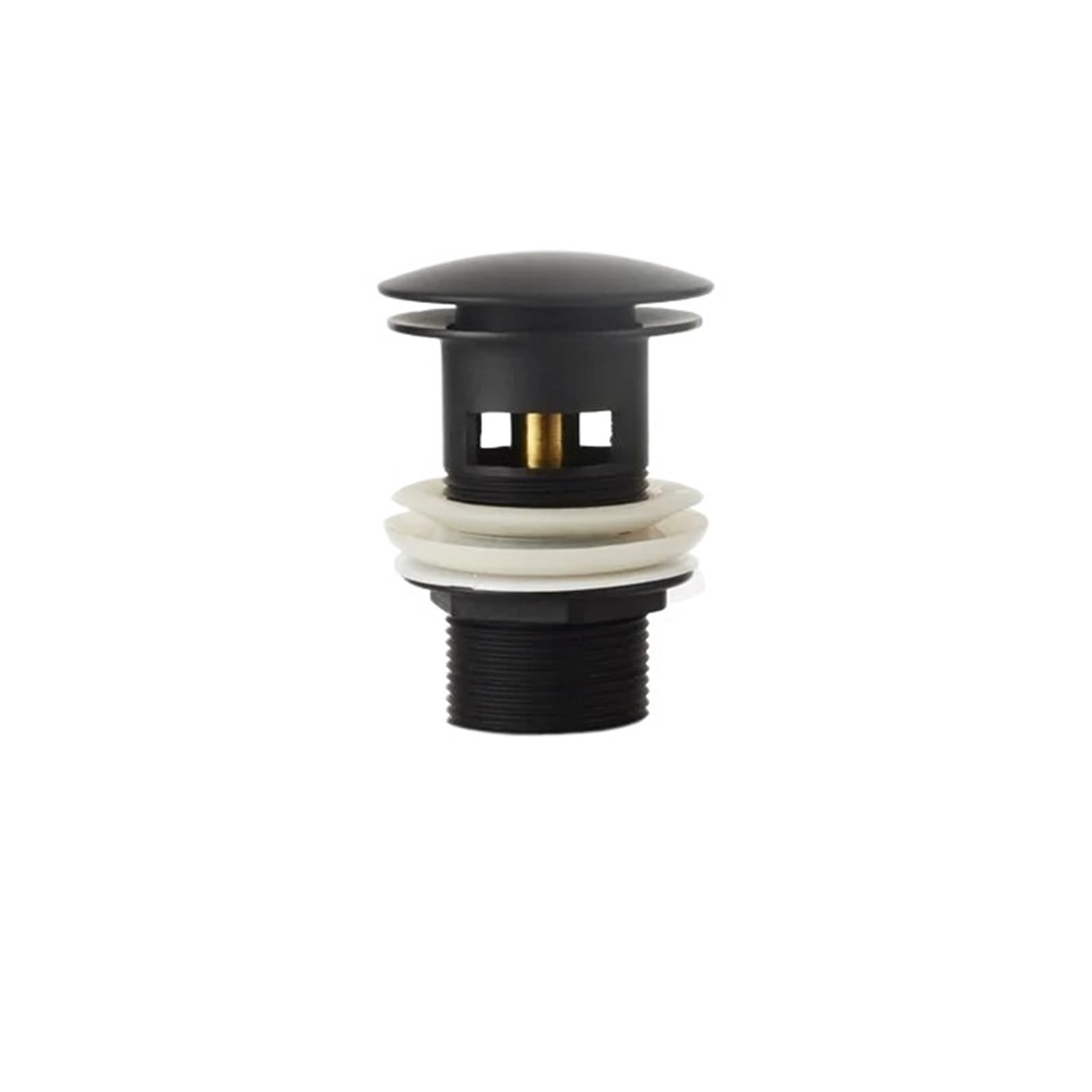 Pop Up Clack, Pop Up Sink Plug Drain Waste Stopper Multicolor For Bathroom Basin(Black With Hole)