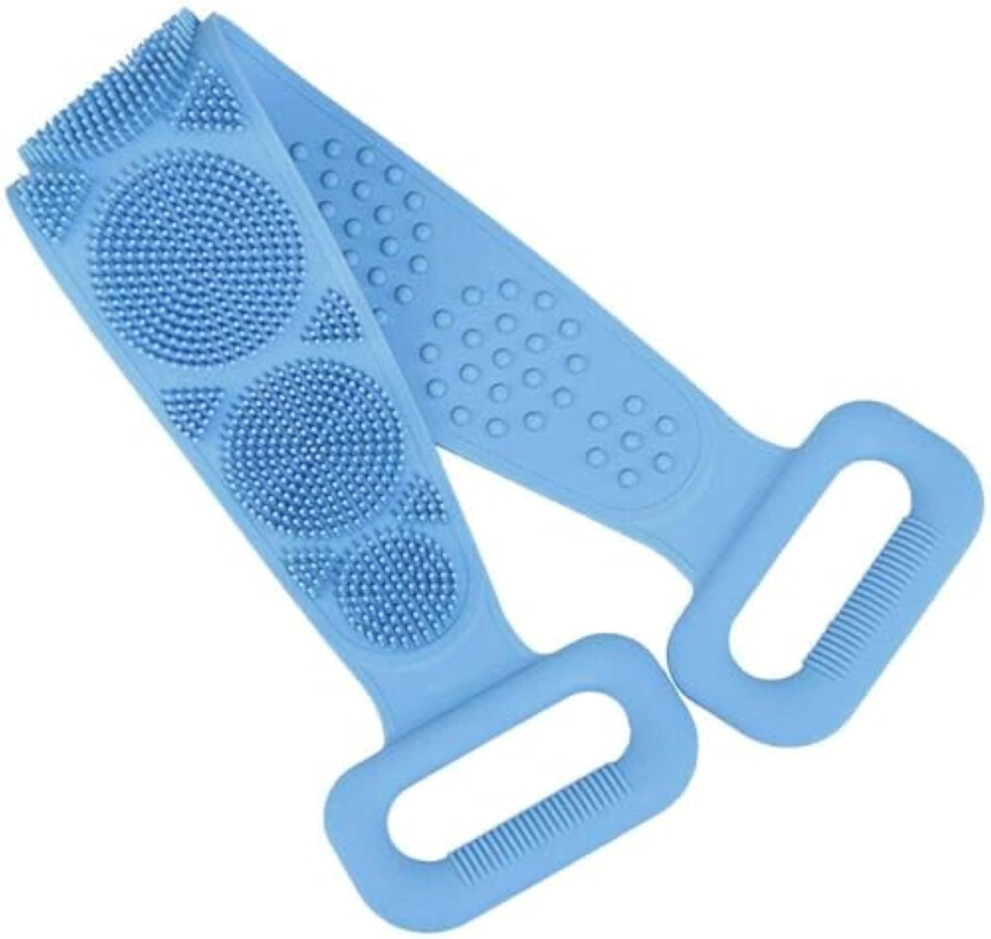 Stretchable Double Sided Soft Bristle Back Scrubber Belt