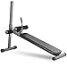 XMARK Adjustable Decline Abdominal Sit-up Bench, 12 Resistance Levels (Gray)