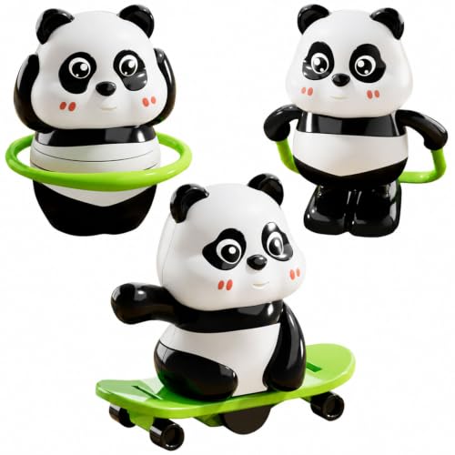 Image of SIGNAMIO Cute Panda Action Set Baby Toys, 3 Piece Set