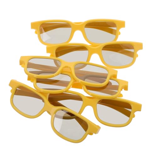 VANZACK Enhance Your Viewing Experience 6 Pack 3D Glasses Sturdy Plastic Comfortable for Boys and Girls Multi-Function for Cinema Home School