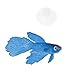 Aouzsta Artificial Aquarium Fish Decorations Silicone Betta Moving Floating Realistic Small Fish Fake Fish for Ornaments