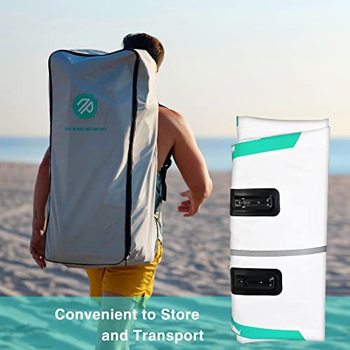 Niphean Inflatable Stand Up Paddle Board With Sup Accessories, 5Mm Double Anti-Slip Eva Deck, 10’6’’ Inflatable Paddle Boards For Adults & Youth Of All Skill Levels #TOP6