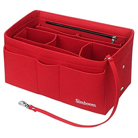 SIMBOOM Handbag Organiser Insert with Detachable Pocket Cover