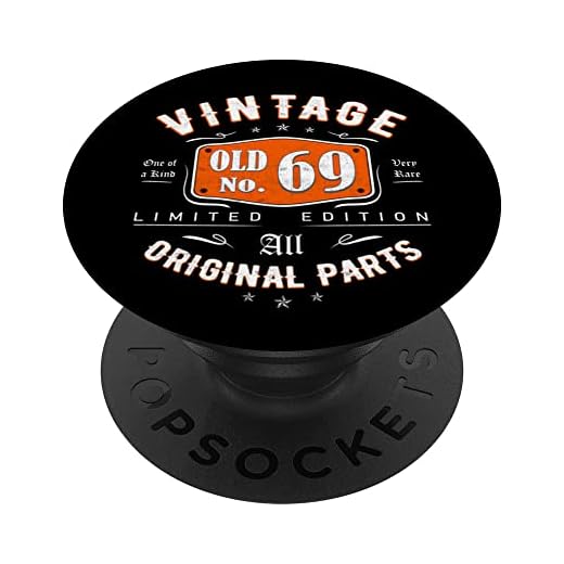 Regalo 69 años Cumpleaños Hombre Mujer - Vintage 1953 PopSockets PopGrip Intercambiable