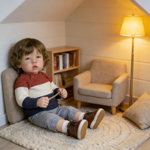 Muñeco bebé reborn realista de 20 pulgadas miniatura 5