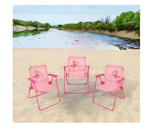 Image of Cartoon Design Kids Beach Chair - Compact, Lightweight & Kid-Friendly Outdoor Chair for Toddlers & Children - Perfect for Kids Camping, Backyard, Beach Days (1Pcs)