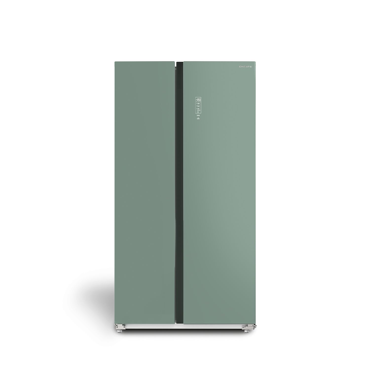 CREATE FRIDGE STUDIO SIDE BY SIDE 550 / Frigorifero side-by-side 550L verde salvia / 91,2 x 70,4 x 177,7 cm 91,2 x 70,4 x 177,7 cm