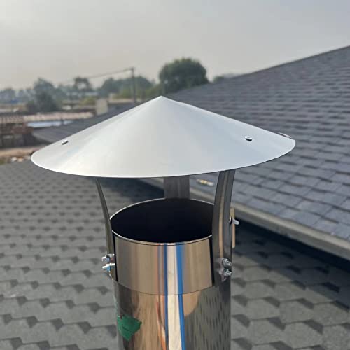 Chapeau de cheminée conique en fer pour protection extérieure - 5