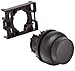Eaton M22S-DH-S Pushbutton, 22mm Diameter, Extended Mounted, Black Actuator, Black Bezel, Off-On Action