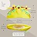 Juvale Plush Fiesta Taco Hat for Adults - 18 x 6 x 8 In, Multicolor - Sombrero-Style Headpiece & Funny Hat