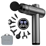 KOSCHEAL Pistola de Massagem, Massageador Muscular Profissional, 99 Velocidades e 8 Cabeçais, Alívio de Dor nas Costas, Pescoço e Ombros