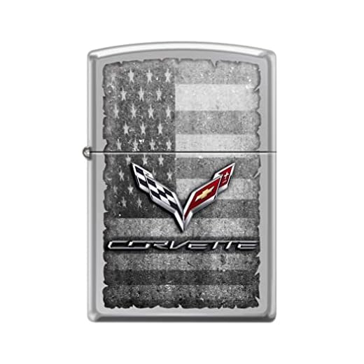Zippo Lighter - Personalized Message Engraved on Backside for Chevy Chevrolet Windproof Lighter Corvette Z5222