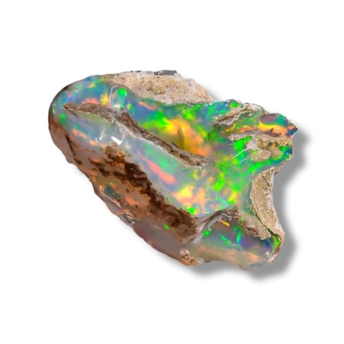 White Opal Rough 18 Ct. 29X19X9 mm Natural Ethiopian Opal Raw Suitable For Cutting & Jewelry Making Crystals For Tumbling Wire Wrapping Fire Opal Gemstone