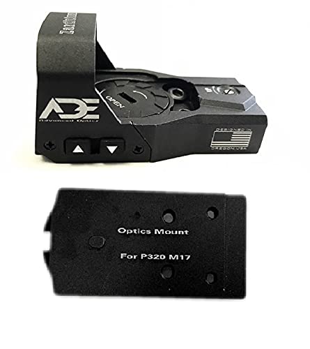 Ade Advanced Optics Zantitium RD3-015 Red Dot Reflex Sight + Optic Mounting Plate for Sig Sauer P320 M17, M18 Pistol