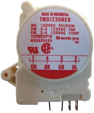 Supco SC952 Refrigerator Defrost Timer For GE WR9X489, 162D6022P16, AP2061695, PS310858