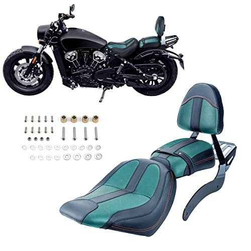 Driver Seat Passenger Seat Passenger Rear Backrest Pad +Luggage Rack Fit For Indian 2019-2020 Scout Sixty Abs 2019-2020 Scout Abs 2016-2022 Scout Sixty 2015-2022 Scout #TOP21