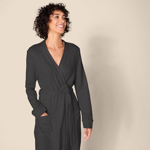 Image of Amazon Essentials Women's Lightweight Waffle Full-Length Bath Robe with Pockets (Available in Plus Size)