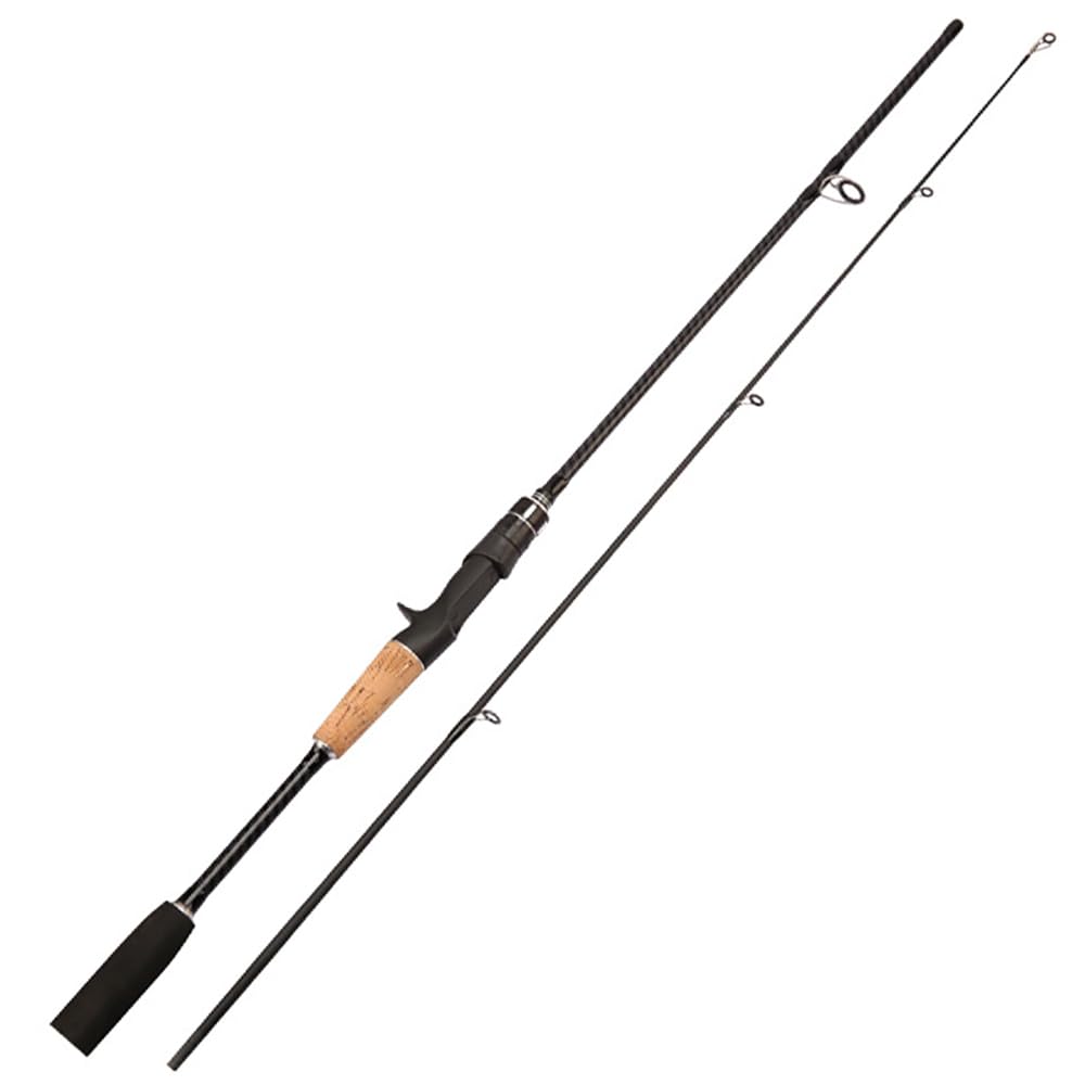 CañAs De Pescar Caña de pescar de fibra de carbono ML, 2 secciones, caña for spinning/casting, 1,65 m/1,8 m, peso del cebo: 8-25 g, con anillo guía de cerámica, caña for jigging CañA De Pescar(Casting