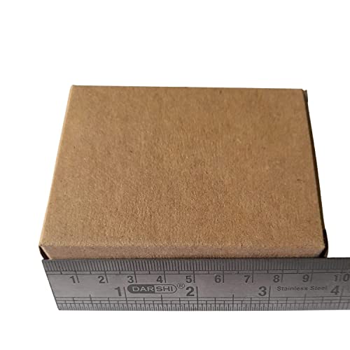 Image of Kalart Creations Foldable Brown 350 GSM Card Paper Soap Boxes (Pack of 20) | Durable Packaging for Handmade Soaps | Ideal for Storing and Packaging