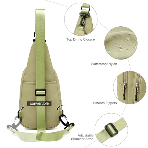 Image of cakang Womens Sling Bag Crossbody Bags for Women Vegan Leather Sling Backpack Daypack Fanny Pack Crossbody Purse Travel