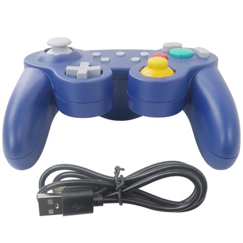 WELURE Wireless Gamecube Controller for Nintendo Switch/PC/Steam, Switch Pro Controller with One-Button Wake Up, Turbo & Auto Turbo, 6 Axis Gyro Motion and High Precision Joysticks - Purple