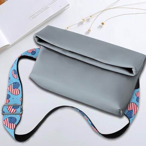 Image of Adjustable Purse Strap Replacement, Wide Shoulder Canvas Bag Strap, Crossbody Handbag Strap