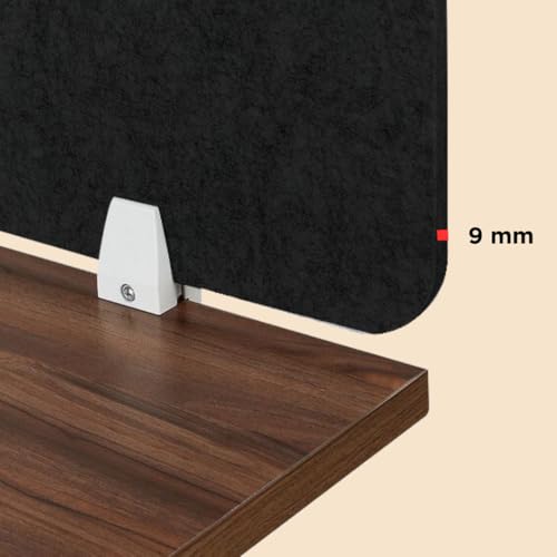 Image of Timber Acoustics Acoustic Desk Divider | Reduce Noise And Visual Distractions | Privacy Panels For Office - Classroom Soundproofing | Table Mounted (16 inch x 24 inch) (Sky Blue, Set of 2)