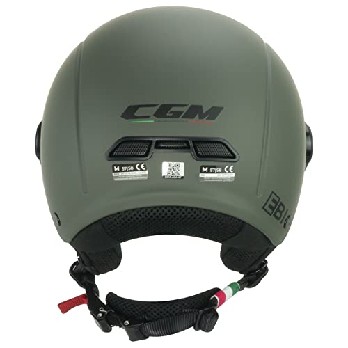 CGM EBI Mono, Casco Bici Unisex Adulto, Verde